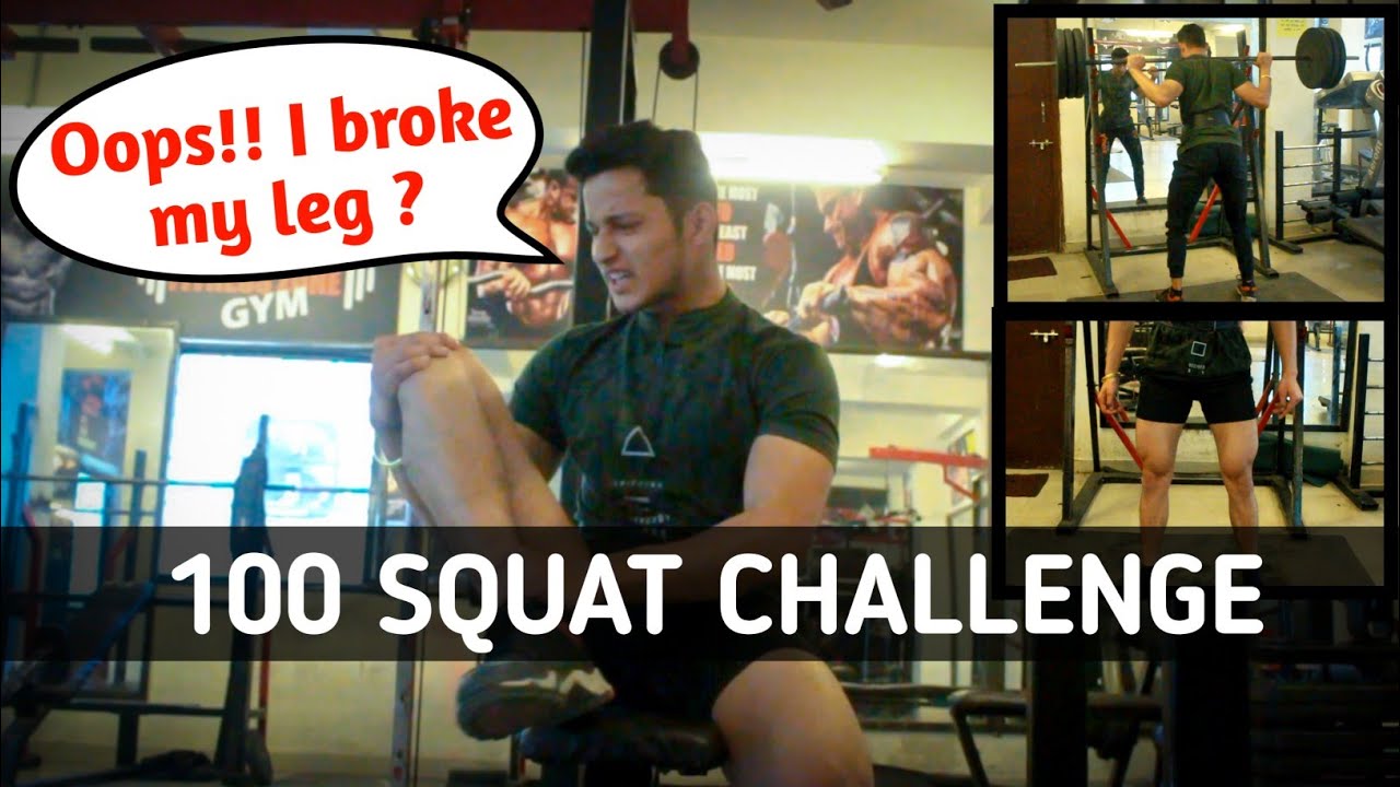 100 Rep Squats Challenge !! || Gym fails ? ||