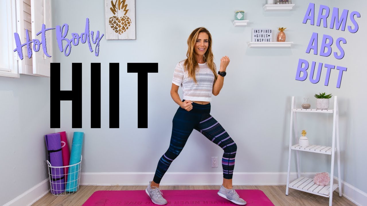 20 Min HIIT Workout | Arms, Abs, Butt