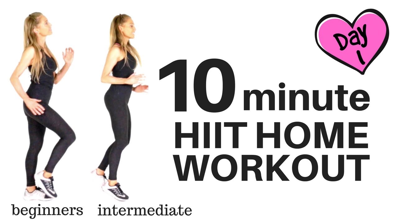 HOME HIIT WORKOUT - 10 MINUTES - FULL BODY WORKOUT HIIT CARDIO (suitable for every fitness level)
