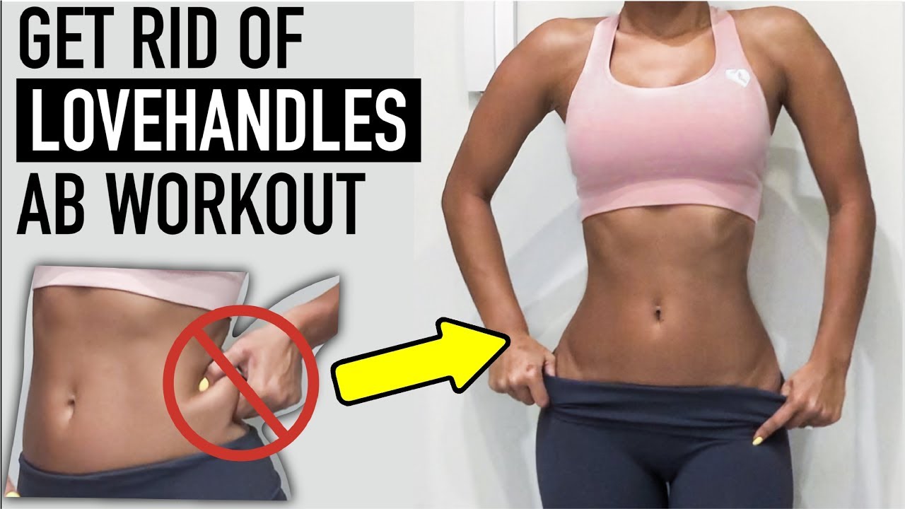 GET RID OF LOVE HANDLES WORKOUT | From Home, NO EQUIPMENT