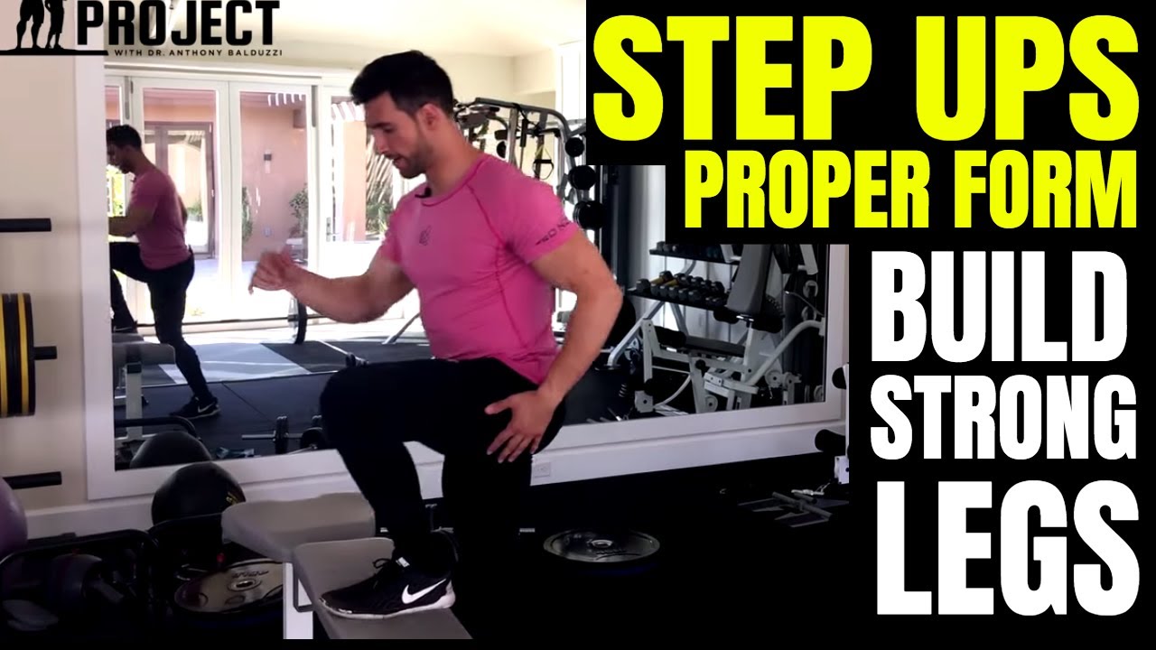 How To Do Step Ups Properly - Great Exercise For Stronger Quads, Hamstrings & Glutes