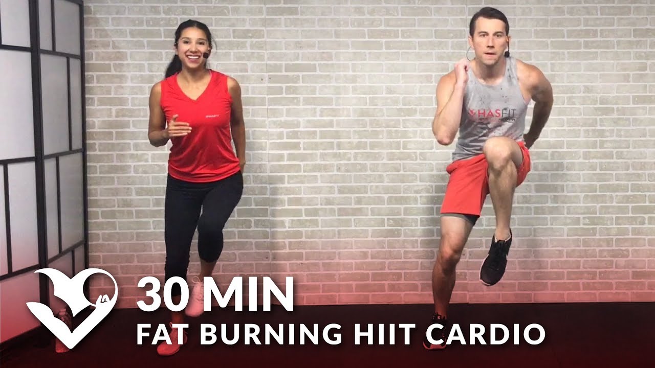 30 Minute Fat Burning HIIT Cardio Workout at Home for Women & Men 30 Min Cardio Workouts