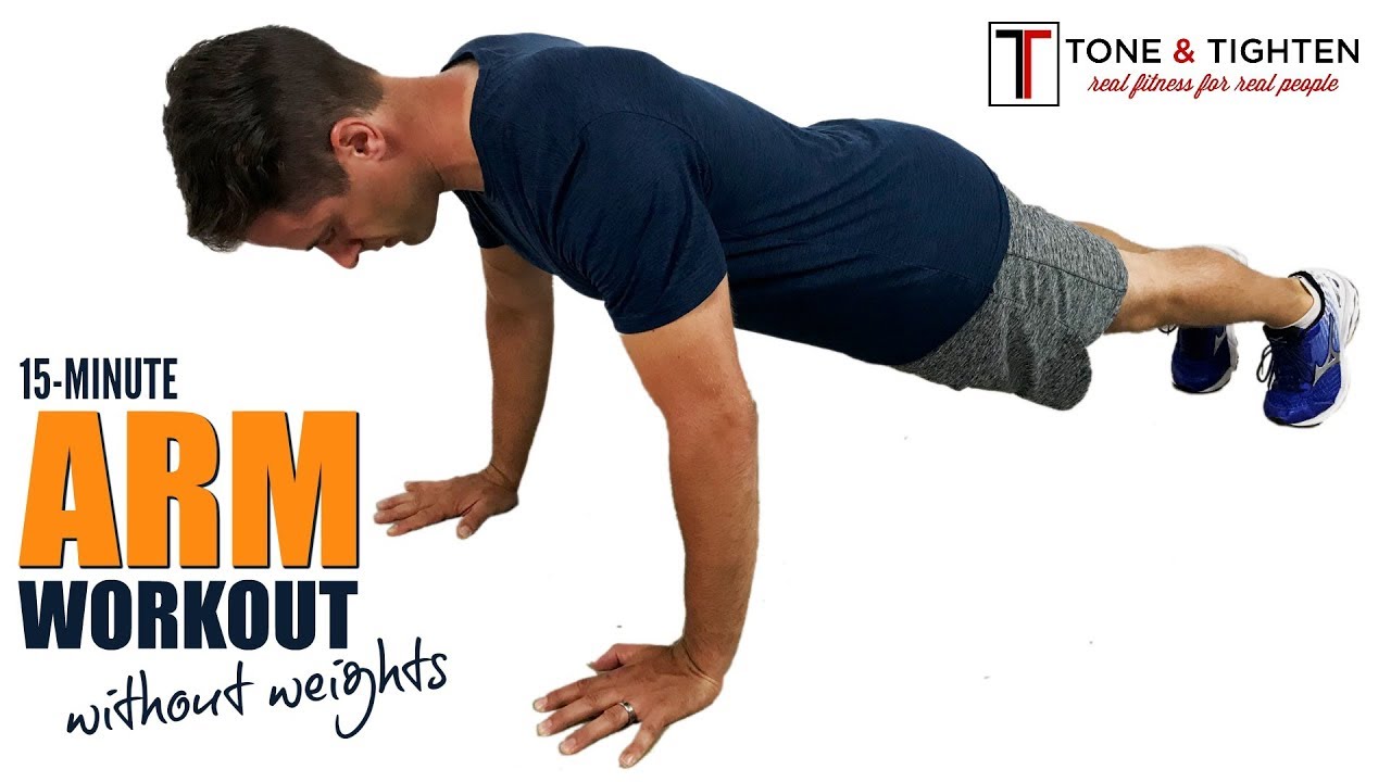 15-Minute At Home Arm Workout Without Weights No Equipment Required!