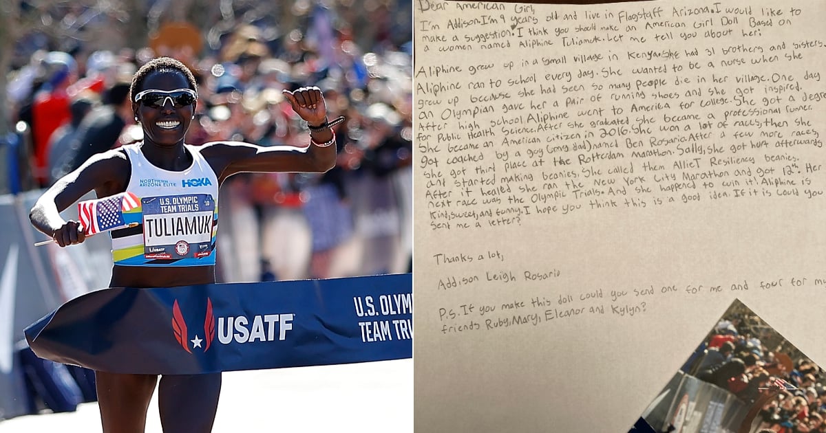 This Girl Wants an American Girl Doll of Runner Aliphine Tuliamuk  Read Her Sweet Letter