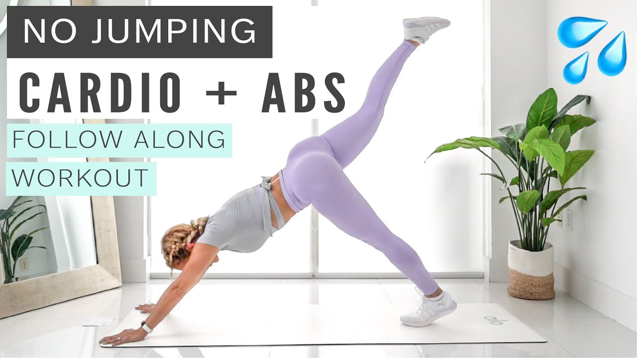 CARDIO + ABS WORKOUT // No jumping, No noise, Low Impact
