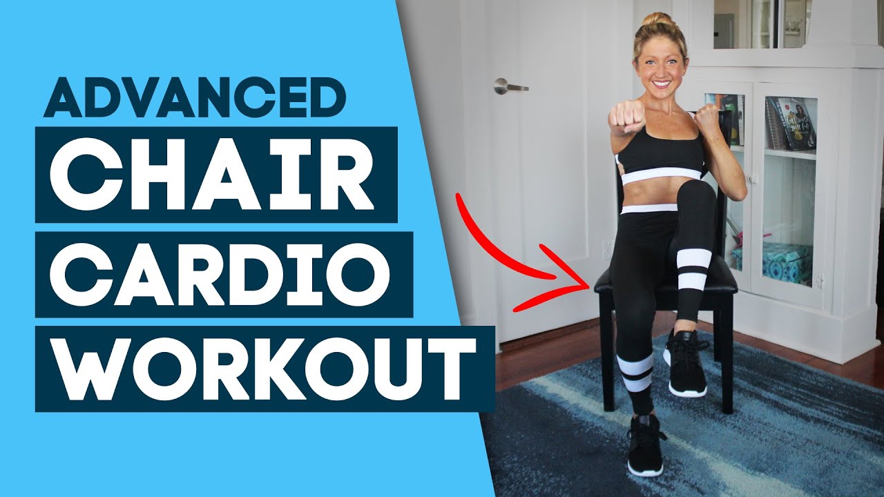 HIIT Workout / Chair Cardio Workout - Chair Exercises (Advanced). PLT Active Collaboration!