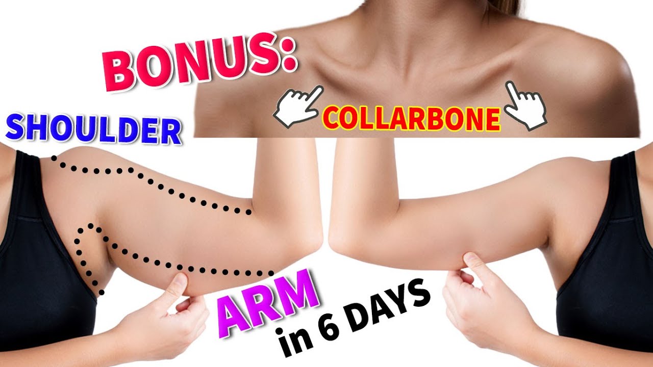 DAY 1 OF 6 | LOSE ARMS FAT + DEFINE COLLARBONE + GET GIRLY SHOULDERS
