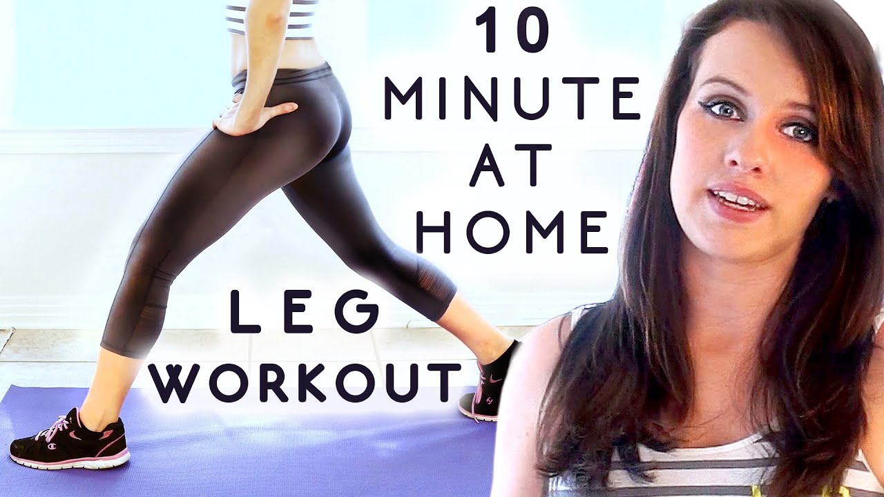 Leg Slim + Butt Lift Workout! 10 Minute Home Exercises for Beginners with Tiffany